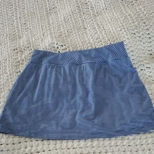 Title Nine Blue and White Striped Skort